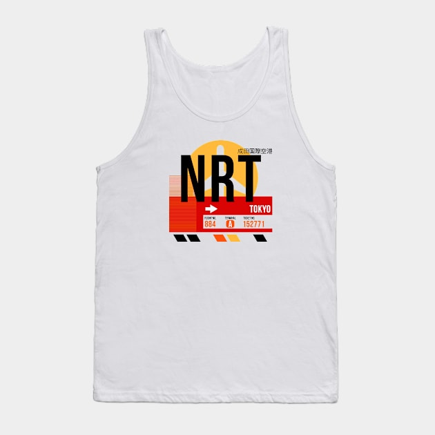 Tokyo (NRT) Airport // Sunset Baggage Tag Tank Top by Now Boarding